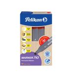 Pelikan-710-marcatore-permanente-Punta-smussata-Rosso-10-pz