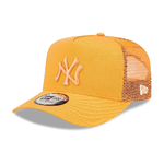 New Era York Yankees MLB Tonal Mesh Orange A-Frame Adjustable Trucker cap - One-Size