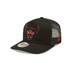 New Era Cappellino da Camionista Regolabile – Foil Logo Chicago Bulls