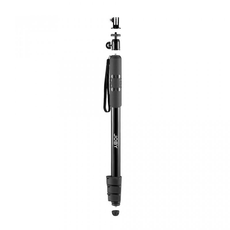 Joby-Compact-2-in-1-MonoPod-1-4--Alluminio-Plastica-Gomma-Acciaio-Nero