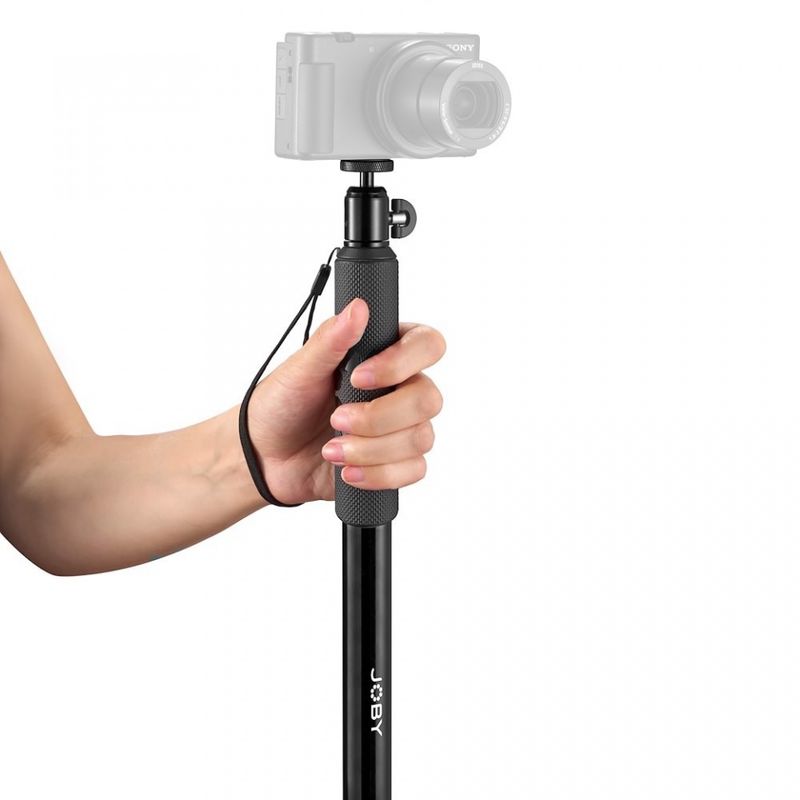 Joby-Compact-2-in-1-MonoPod-1-4--Alluminio-Plastica-Gomma-Acciaio-Nero