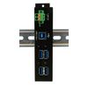 HUB-USB-3.2-Gen1-esterno-a-4-porte-con-cavo-USB-e-kit-guida-Din