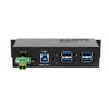 HUB-USB-3.2-Gen1-esterno-a-4-porte-con-cavo-USB-e-kit-guida-Din