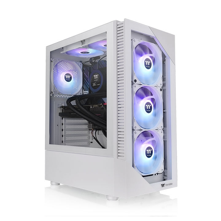 Thermaltake-View-200-TG-Snow-ARGB-Midi-Tower-Bianco