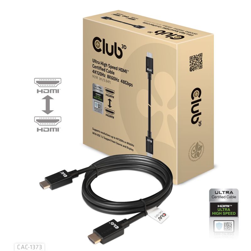 CLUB3D-cac-1373-HDMI-Nero