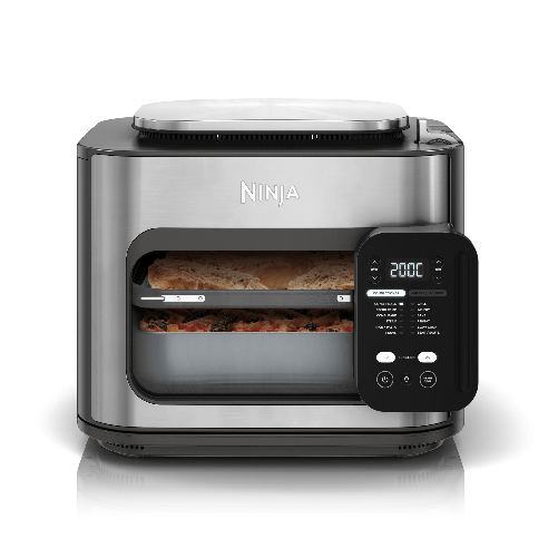 Ninja-SFP700EU-Combi-12-in-1-Multicooker-Forno-e-Friggitrice-ad-Aria-12-Funzioni-di-Cottura-Pasti-per-la-Famiglia-in-15-Minuti--Include-Teglia-Padella-e-Guida-alle-Ricette-Grigio