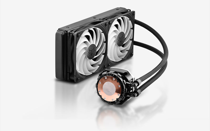 Sapphire NITRO+ S240-A AIO Processore Kit di raffreddamento a liquido 12 cm Nero (SAPPHIRE NITRO+ S240-A Addressable RGB