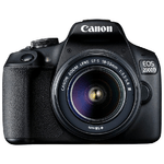 Canon EOS 2000D + EF-S 18-55mm f/3.5-5.6 III Kit fotocamere SLR 24,1 MP CMOS 6000 x 4000 Pixel Nero