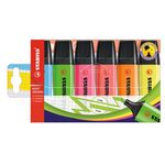 STABILO BOSS ORIGINAL evidenziatore 6 pz Punta smussata Multi