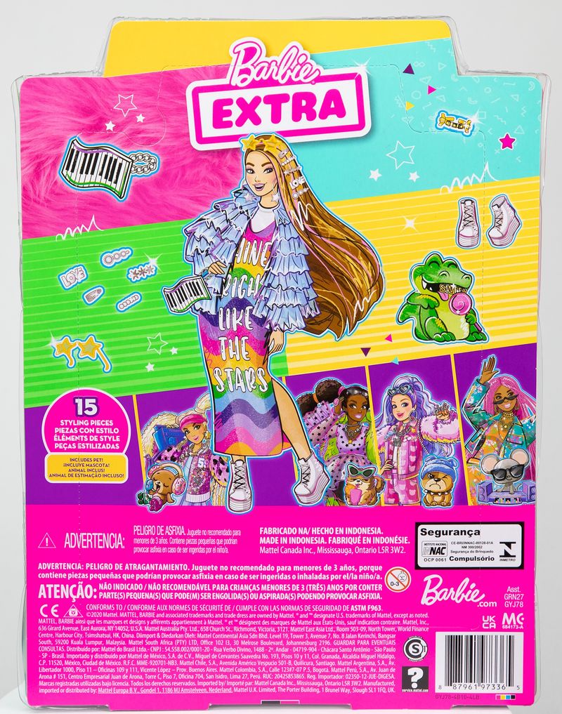 Barbie-Extra-----Bambola-mora-con-capelli-lunghi-e-articolazioni-flessibili-con-giacca-blu-e-cucciolo-di-coccodrillo--per-bambini-3--anni