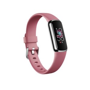 Fitbit Luxe AMOLED Braccialetto per rilevamento di attivita' Rosa, Platino