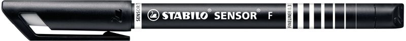 STABILO-SENSOR-fine-penna-tecnica-Nero-Blu-Verde-Rosso-4-pz