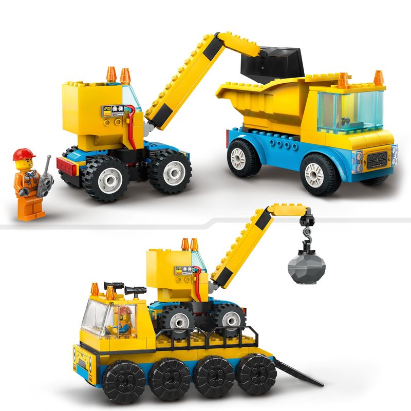 LEGO-City-60391-Camion-da-Cantiere-e-Gru-con-Palla-da-Demolizione-Set-con-Veicoli-Giocattolo-Giochi-Educativi-per-Bambini-4-