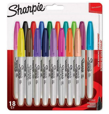 Sharpie-Fine-evidenziatore-18-pz-Punta-sottile-Multicolore