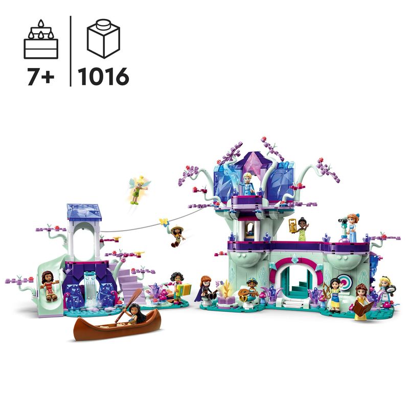 LEGO-Disney-La-Casa-sull-Albero-Incantata-con-13-Mini-Bamboline-come-la-Principessa-Jasmine-Elsa-e-Anna