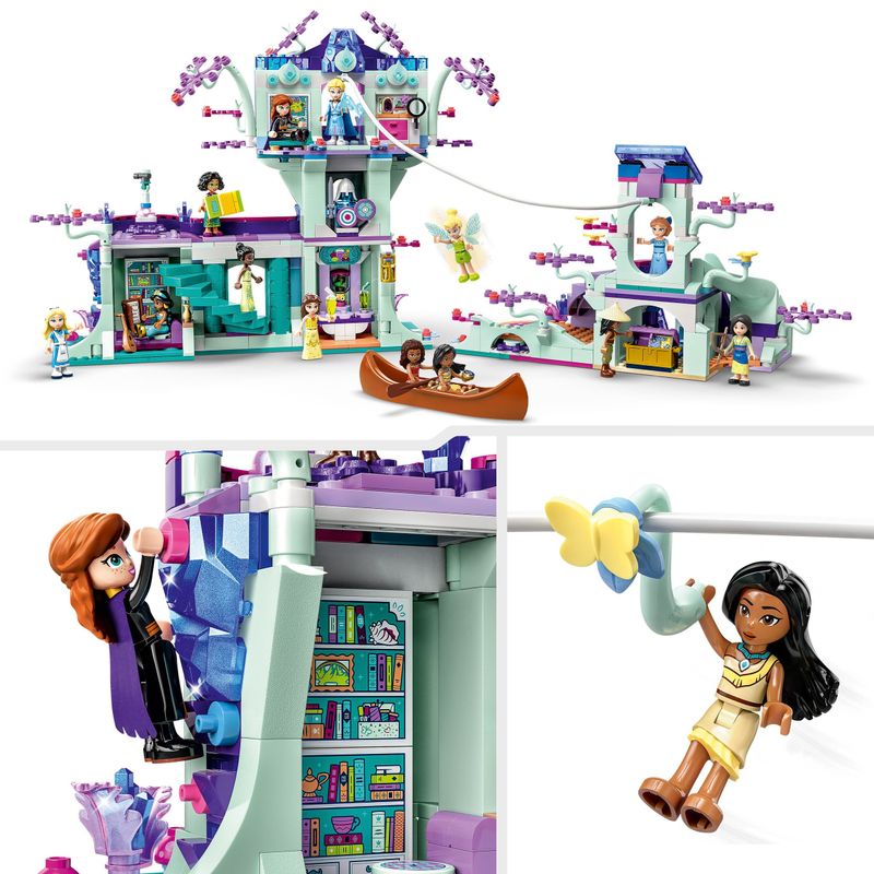 LEGO-Disney-La-Casa-sull-Albero-Incantata-con-13-Mini-Bamboline-come-la-Principessa-Jasmine-Elsa-e-Anna