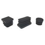 100 x puntali alettati quadrati 35x35 mm plastica nero*