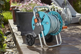 Gardena-AquaRoll-S-Carrello-avvolgitubo-Manuale-Blu-Grigio-Arancione