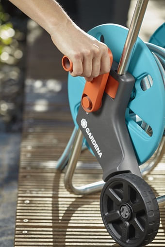 Gardena-AquaRoll-S-Carrello-avvolgitubo-Manuale-Blu-Grigio-Arancione