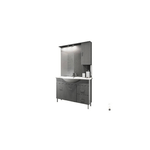 MOBILE BAGNO VENICE CM 105 CON LAVABO E SPECCHIO Misura: Bianco Lucido