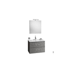 MOBILE BAGNO SOSPESO "FANTASY" CON LAVABO E SPECCHIO CM.75 Misura: Bianco Matrix