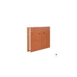 SOTTOLAVELLO A 2 ANTE PIEGHEVOLE Misura: cm 80x50 Teak - Top Inox