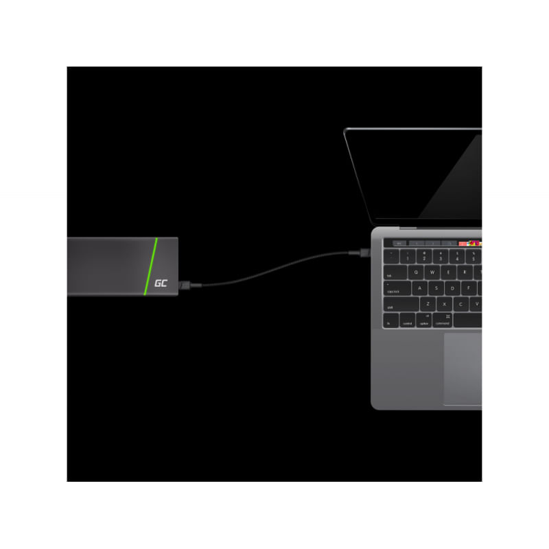 Green-Cell-KABGC31-cavo-USB-03-m-USB-2.0-USB-C-Nero