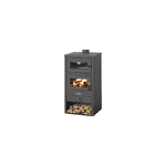 STUFA A LEGNA CON FORNO GIORGIA 10-12 KW Misura: Nera