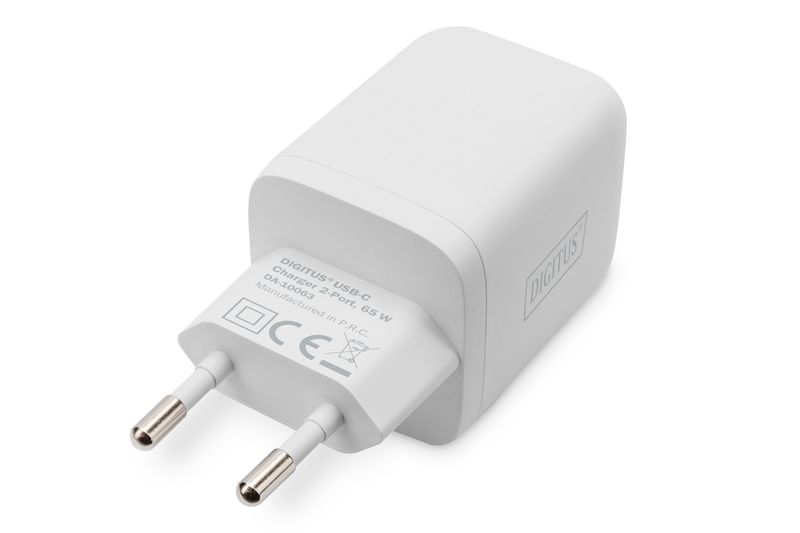 Digitus-Caricatore-USB-C-2-porte-65-W-GaN