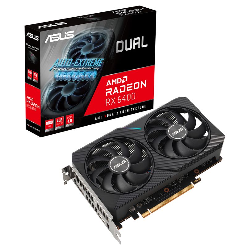 ASUS-Dual--RX6400-4G-AMD-Radeon-RX-6400-4-GB-GDDR6