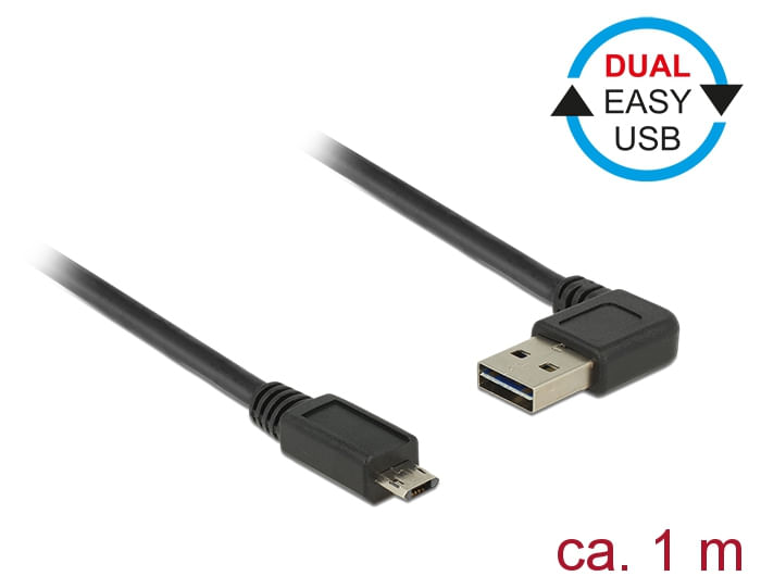 Delock-Cavo-EASY-USB-2.0-Tipo-A-maschio-angolato-sinistra---destra--EASY-USB-2.0-Tipo-Micro-B-maschio-nero-1-m