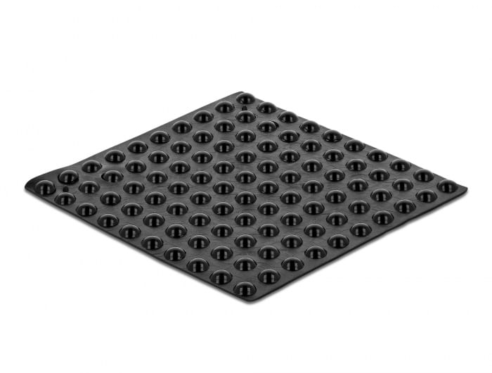 Delock-piedini-in-gomma-rotondi-autoadesivi-5-x-2-mm-100-pezzi-neri