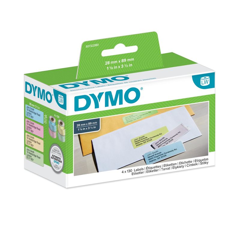 DYMO-LW---Etichette-in-vari-colori--28-x-89-mm---S0722380