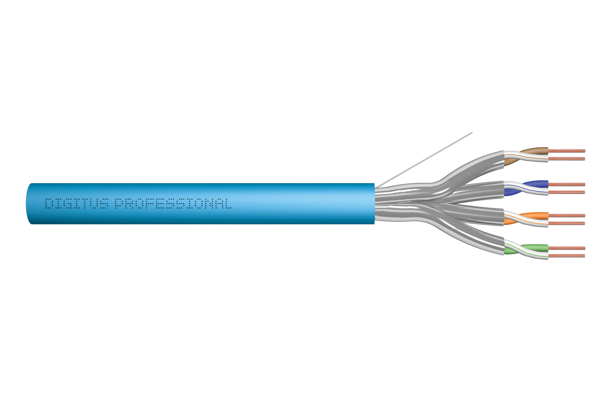 Digitus Matassa 500 Mt. Cavo Solido Schermato U/Ftp Halogenfree Per Reti Categoria 6A In Rame Classe Cpr: Eca