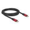 Delock-Cavo-USB-2.0-Spina-USB-Type-C-da-2-m-rosso-in-metallo