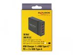 Delock-Caricatore-USB-1-x-USB-Type-C-PD-3-x-USB-Type-A-60-W-12-W