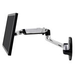 Ergotron LX Series LX Wall Mount LCD Arm 86,4 cm (34") Alluminio Parete