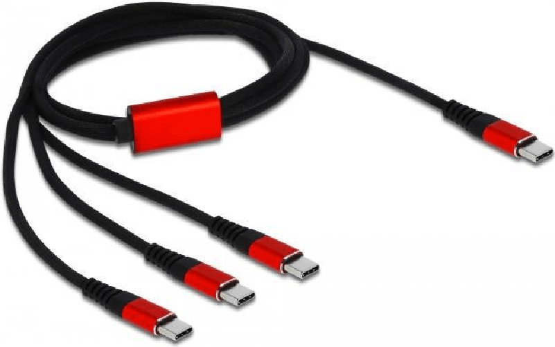 Delock Anschlsse 1 x USB 2.0 Type-C Stecker  3 x USB Type