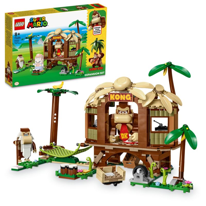 LEGO-Super-Mario-71424-Pack-di-Espansione-Casa-sull-Albero-di-Donkey-Kong-Giochi-per-Bambini-e-Bambine-8--con-2-Personaggi