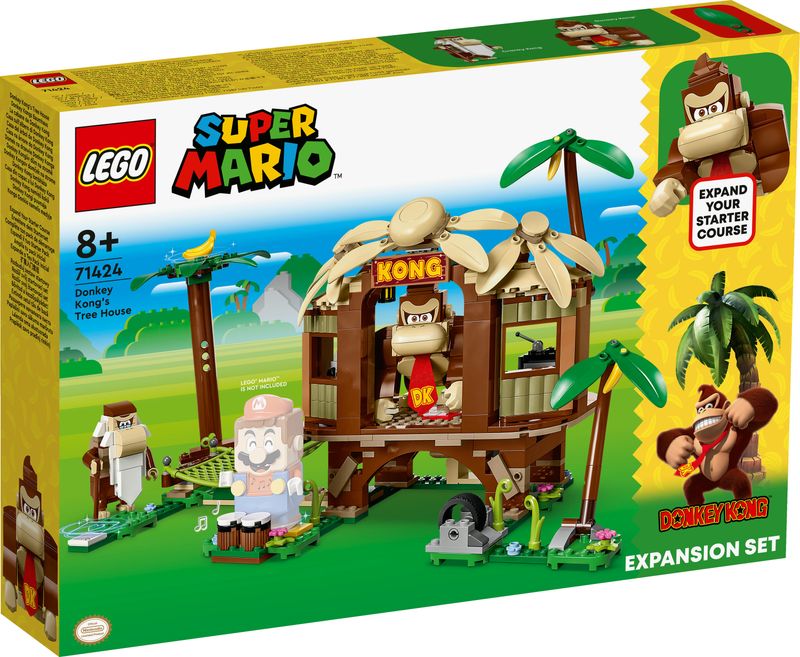 LEGO-Super-Mario-71424-Pack-di-Espansione-Casa-sull-Albero-di-Donkey-Kong-Giochi-per-Bambini-e-Bambine-8--con-2-Personaggi