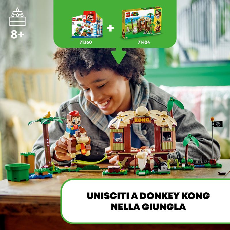 LEGO-Super-Mario-71424-Pack-di-Espansione-Casa-sull-Albero-di-Donkey-Kong-Giochi-per-Bambini-e-Bambine-8--con-2-Personaggi