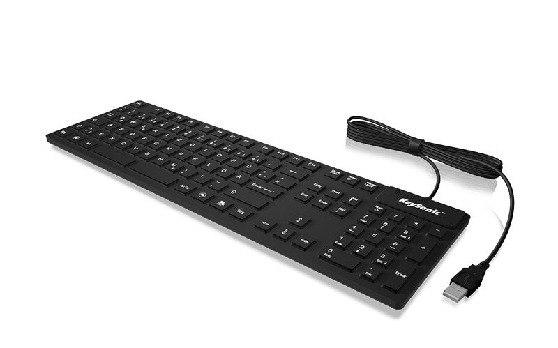 KeySonic-KSK-8030IN-tastiera-USB-AZERTY-Francese-Nero