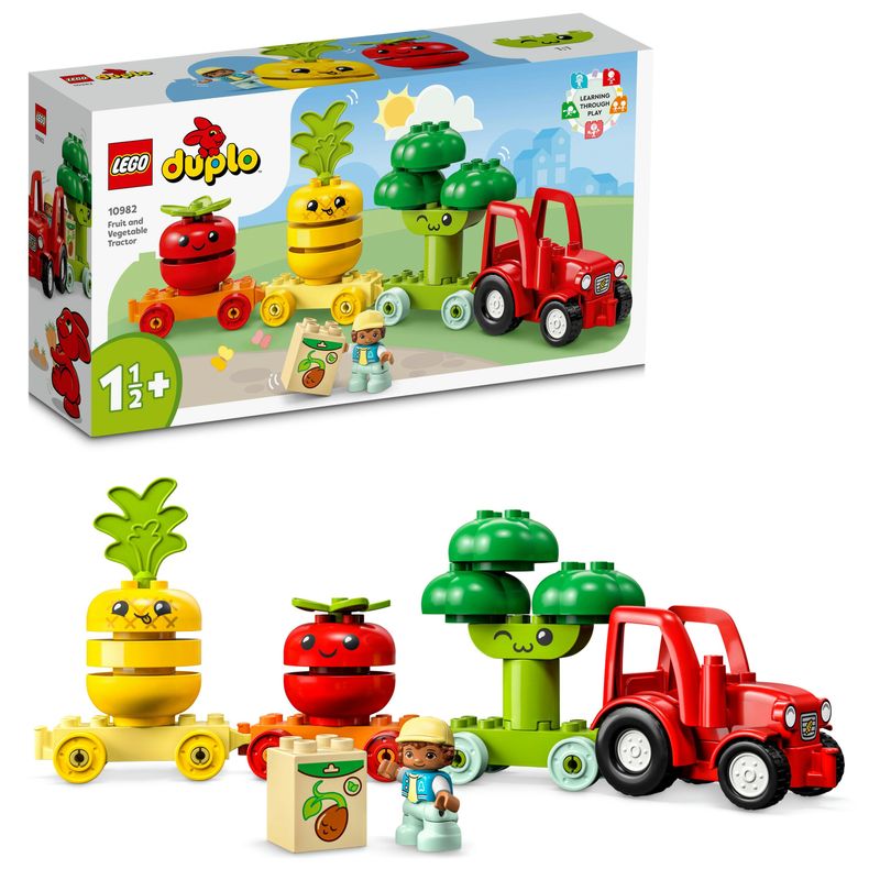 LEGO-DUPLO-My-First-10982-Il-Trattore-di-Frutta-e-Verdura-Gioco-Impilabile-per-Bambini-da-15-a-3-Anni-Giochi-Educativi