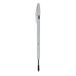 BIC-Cristal-Re-New-Penna-Ricaricabile-Nera-a-Sfera-Fusto-in-Metallo--Punta-1mm--Confezione-1-Penna---2-Ricariche