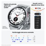 Samsung-Galaxy-Watch6-Classic-Smartwatch-Fitness-Tracker-Ghiera-Interattiva-in-Acciao-Inox-43mm-Silver