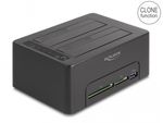 Delock-Doppia-docking-station-USB-per-2-x-SATA-HDD-SSD-con-funzione-clone-e-porta-USB-aggiuntiva-per-lettore-di-schede