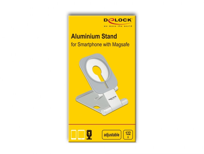 Delock-Supporto-per-supporto-per-smartphone-regolabile-per-Magsafe-in-alluminio