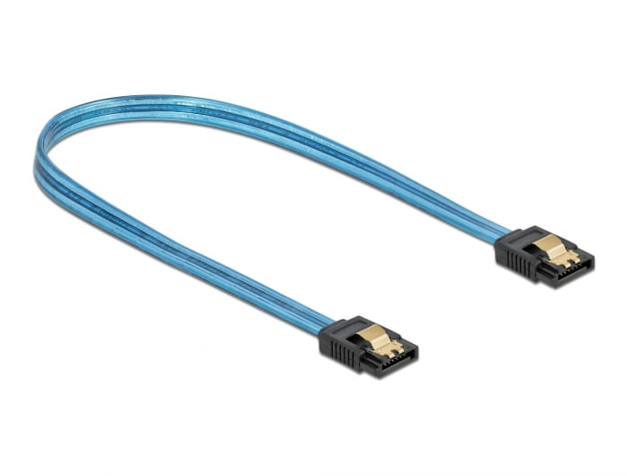 DeLOCK-Cavo-SATA-6-Gb-s-Effetto-bagliore-UV---Cavo-SATA---Serial-ATA-150-300-600---SATA-a-SATA---50-cm---Blu--82130-