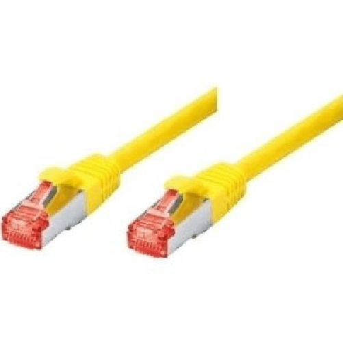 Tecline-Frhlich--Walter---Cavo-patch---RJ-45--M----RJ-45--M----25-cm---Cavo-SSTP---CAT-6---senza-alogeni---giallo--71500