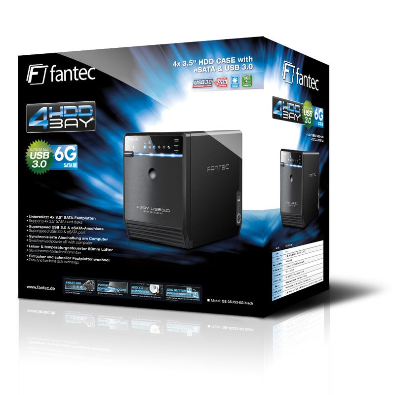 FANTEC-QB-35US3-6G---Festplatten-Array---4-Schachte--SATA-600----0-x---SATA-3Gb-s-USB3.0--extern---1695-